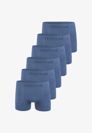 Normani 6 PACK - Kurze Boxershorts - blau hellblau