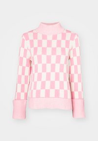 SLFSARA HIGH NECK - Pulóver - peony/birch