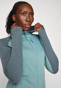 ODLO MID LAYER HOODY FULL ZIP ASCENT - Giacca outdoor - arctic/dark slate