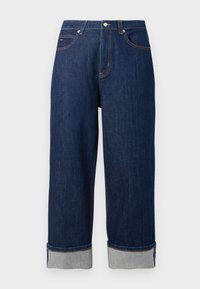 THEO BAGGY TURN UP  - Laisvo kirpimo džinsai - dark blue denim