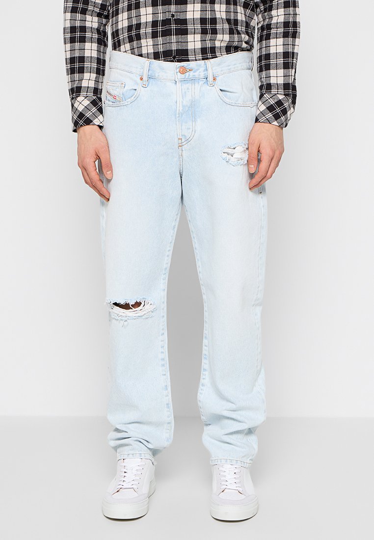Diesel Straight leg jeans blauw denim/bluedenim