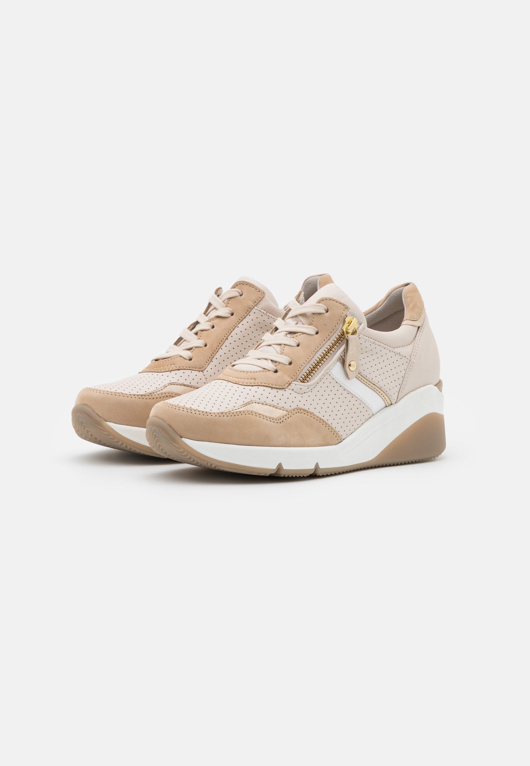Gabor Comfort Sneakers laag - ivory/caramel/gold/Beige - Zalando.nl