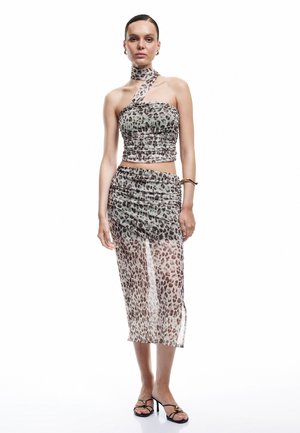 LEOPARD PRINT - Bleistiftrock - brown