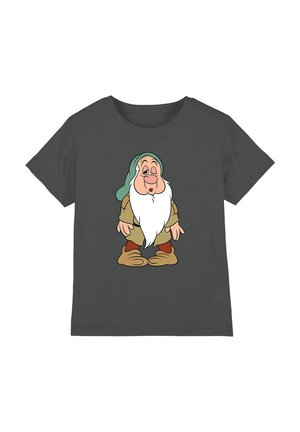 Disney SNOW  AND THE SEVEN DWARFS, SLEEPY STRUGGLES - Print T-shirt - dark grey