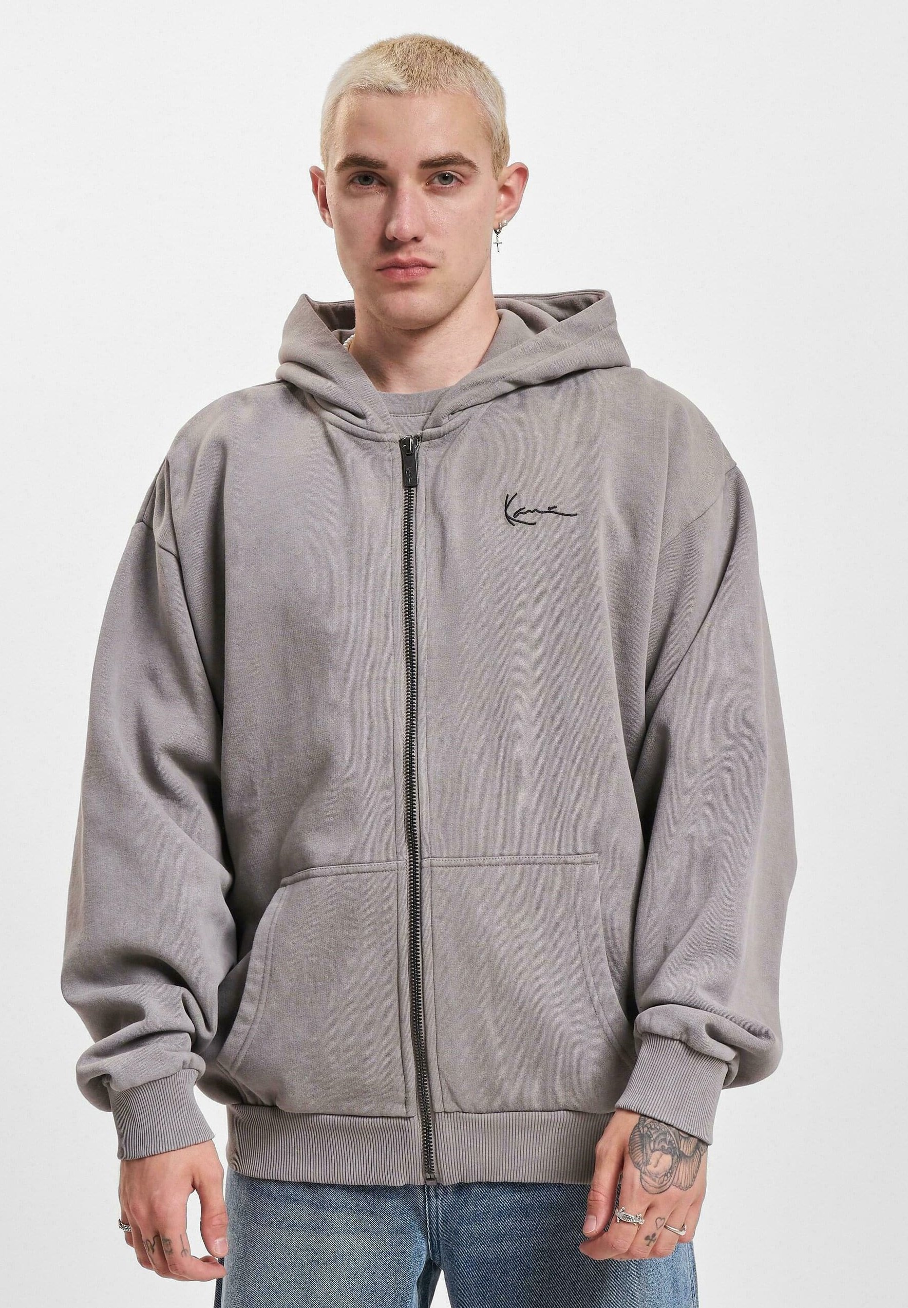 Karl Kani SMALL SIGNATURE WASHED OS DRAGON FULL ZIP - Zip-up