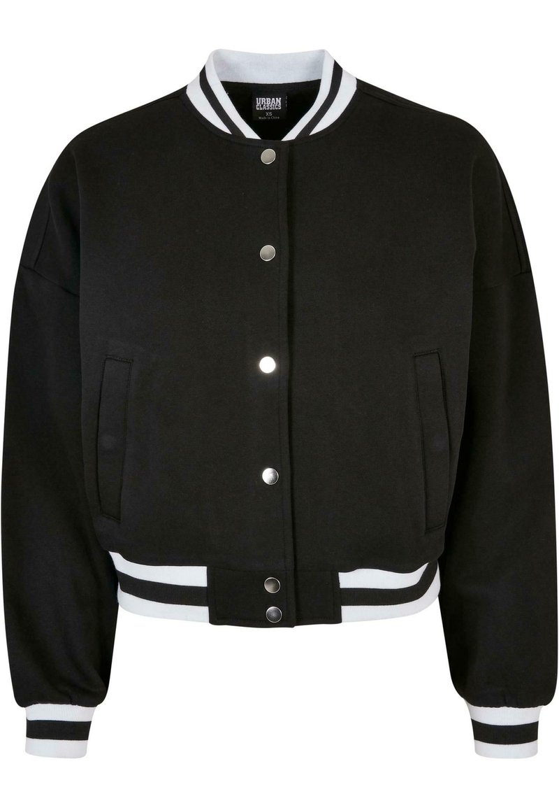 Urban Classics - OVERSIZED COLLEGE SWEAT  - Bomber Jacket - black, Enlarge