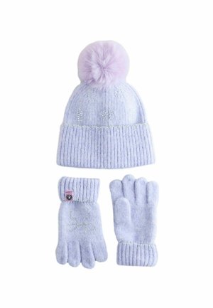 DIAMANTÉ BOW POM SET - Sormikkaat - lilac purple