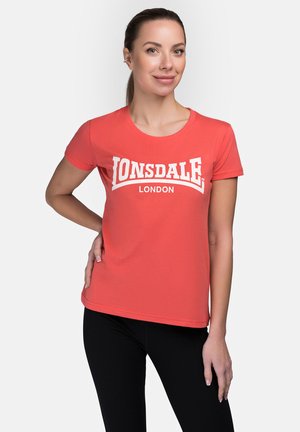 CARTMEL - Print T-shirt - salmon white