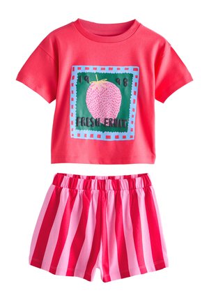 Next REGULAR FIT - SHORT PYJAMAS 3 PACK - Pyžamová súprava - red pink ma cherie