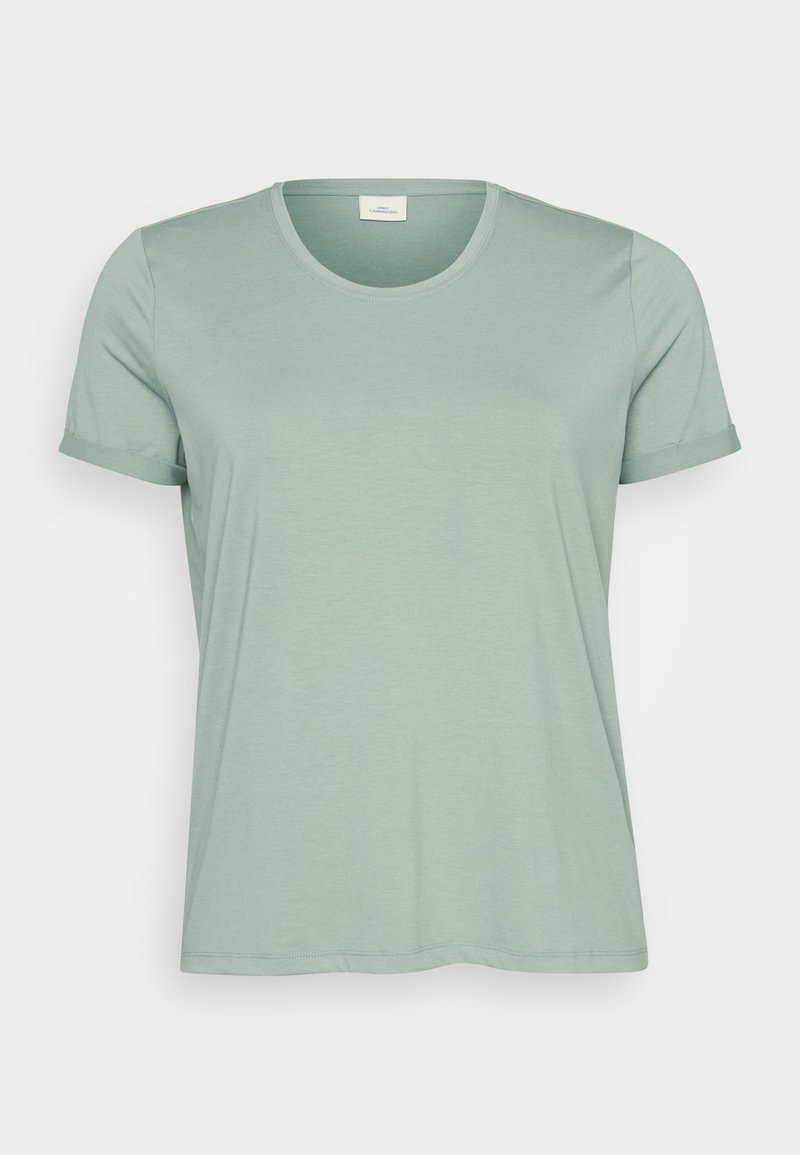 ONLY Carmakoma T-shirt basic groen ONLY Carmakoma T-shirt basic groen