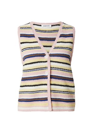 EDITED, EDITED WESTE NADJA - Bodywarmer - rosa braun gelb