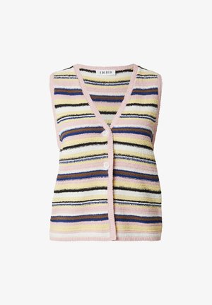 EDITED, EDITED WESTE NADJA - Bodywarmer - rosa braun gelb