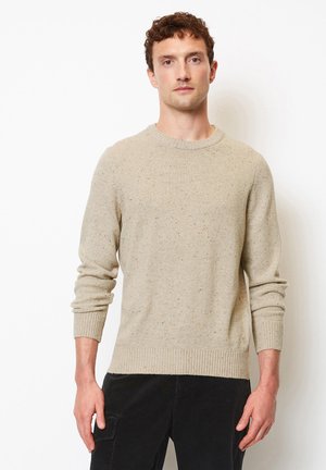 REGULAR AUS GESPRENKELTEM - Strickpullover - jonesboro cream