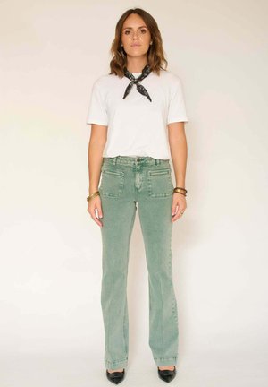 THE DIANA PACIFIC DRILL - Jean flare - vert
