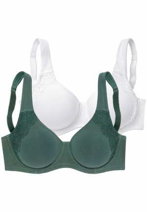 2 PACK - Underwired bra - grün+weiß