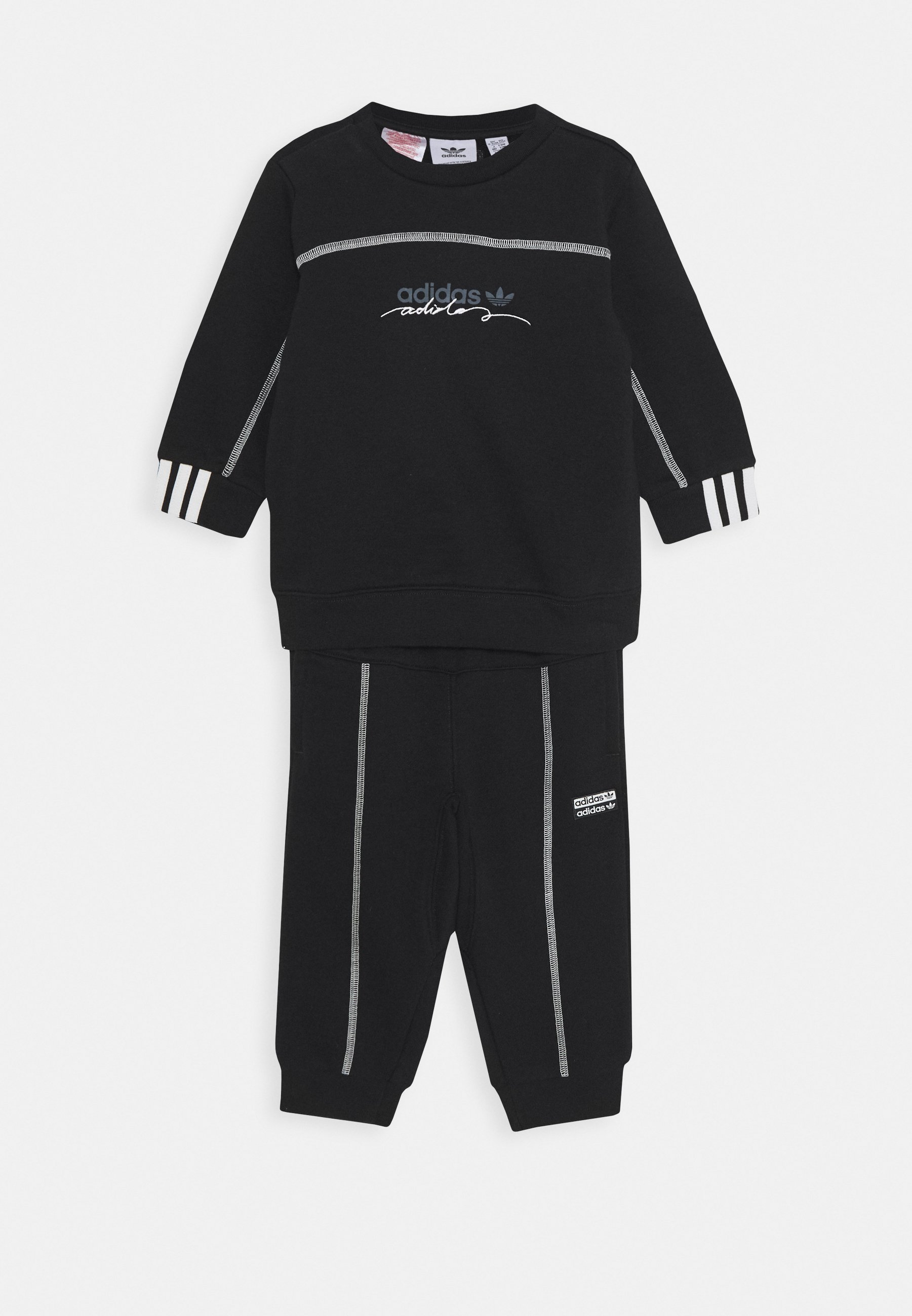 adidas Originals SET Sweatjacke blackgrefivwhite adidas Originals SET Sweatjacke blackgrefivwhite