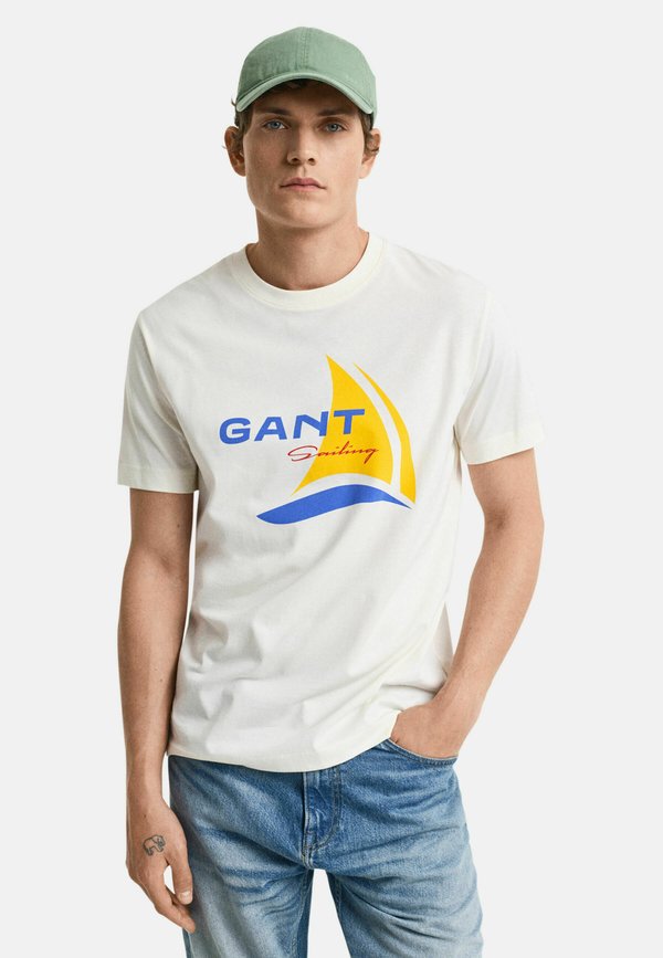 T-Shirt print - cream