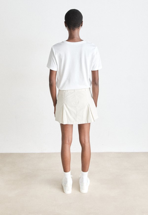 GARMENT DYE - Mini skirt - chalk3