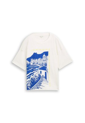 TOM TAILOR, TOM TAILOR T-SHIRT T-SHIRT MIT PRINT - T-shirts print - whisper white