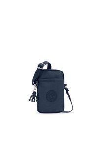 Borsa a tracolla blu navy, realizzata in nylon, con tasca frontale, tracolla regolabile e ciondolo a forma di scimmia. Logo rotondo sul davanti.