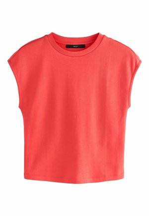 REGULAR FIT CAPPED SLEEVE  CREW NECK - T-Shirt basic - red