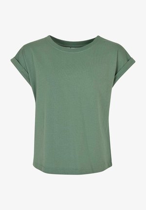 EXTENDED SHOULDER - T-shirt - bas - salvia