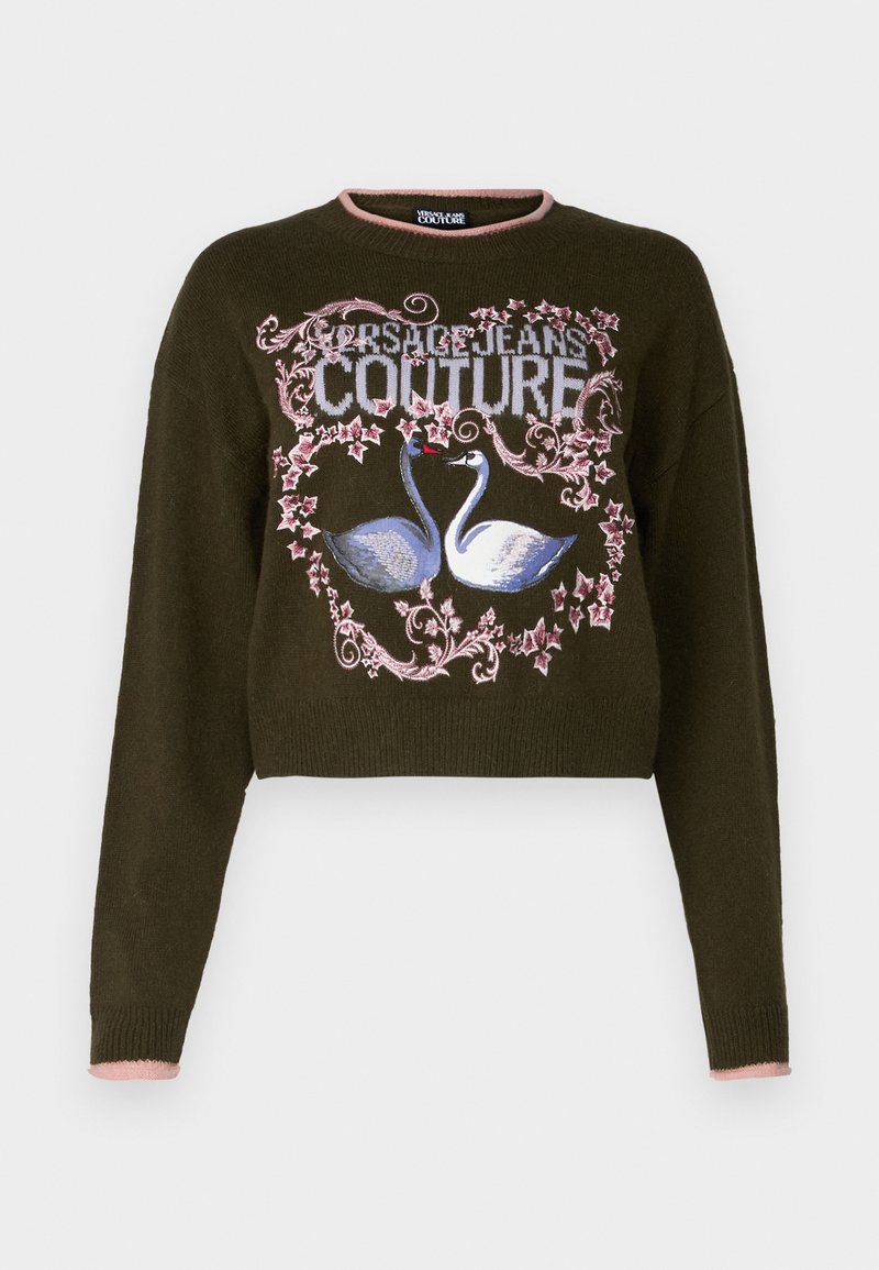 Versace Jeans Couture Trui olijfgroen