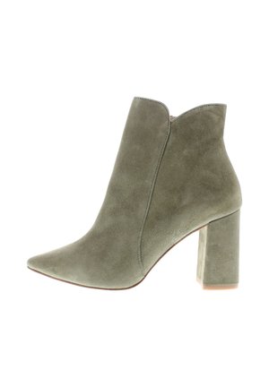 High heeled ankle boots - olivo