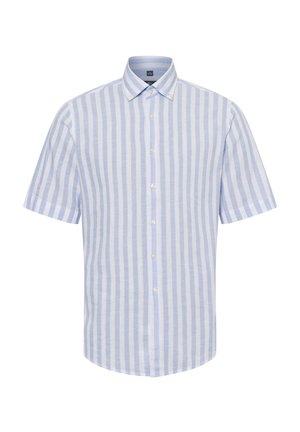 Shirt - hellblau weiß