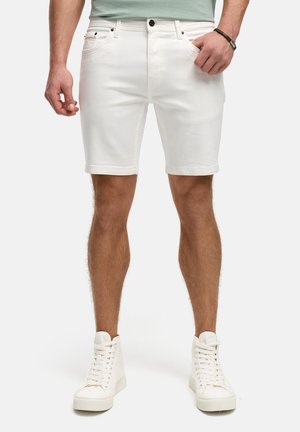 INSYMON - Denim shorts - offwhite