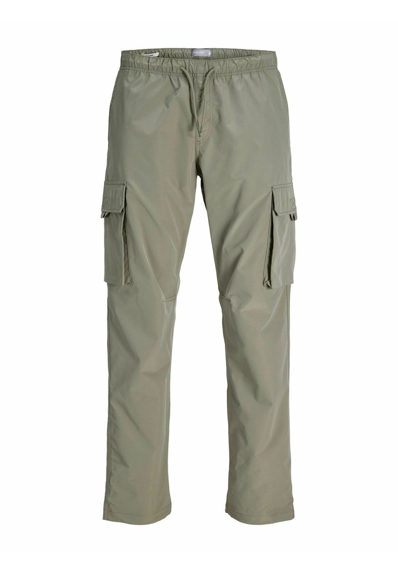 JACK & JONES Pantaloni Cargo Uomo - Verde Bosco, Taglia 34W X 32L - Tela Robusta Con Tasche Laterali E Posteriori