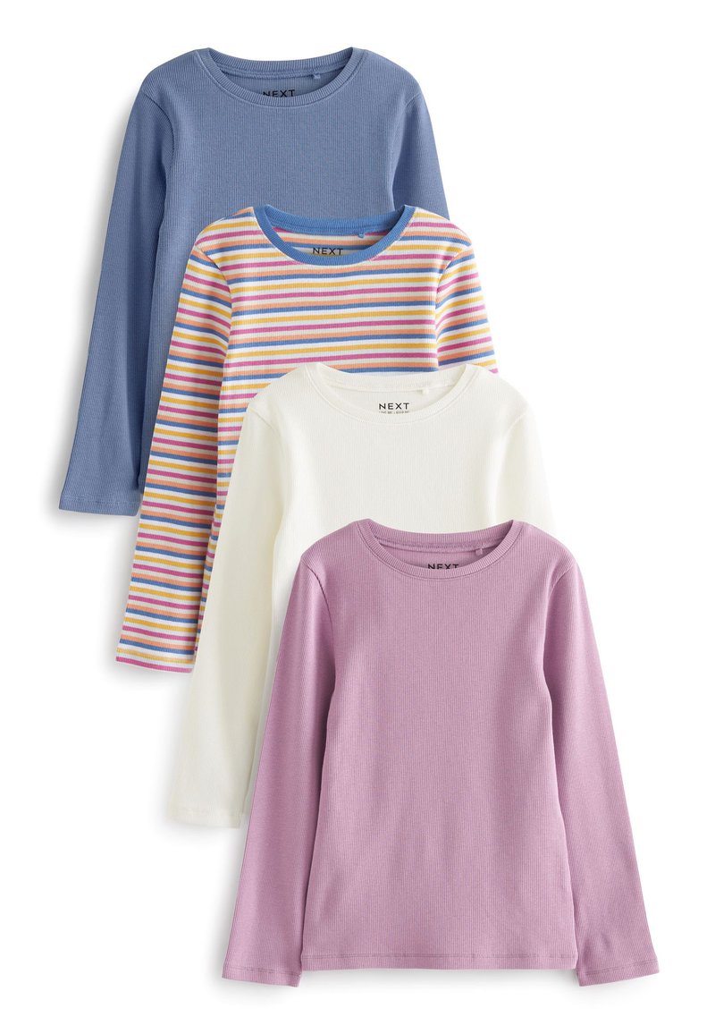 Next 4 PACK - Pikkade varrukatega topp - purple blue stripe
