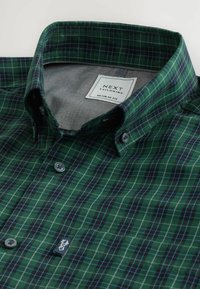 Košeľa - black green mini check