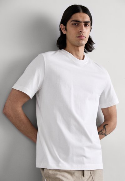Helmut Lang LOGO TEE - Camiseta estampada - white