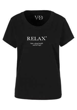 LASCANA T-Shirt print - schwarz