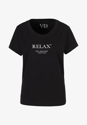 LASCANA, Print T-shirt - schwarz