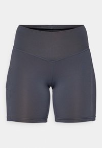 HIGH WAISTED BIKER SHORTS - Leggings - grey