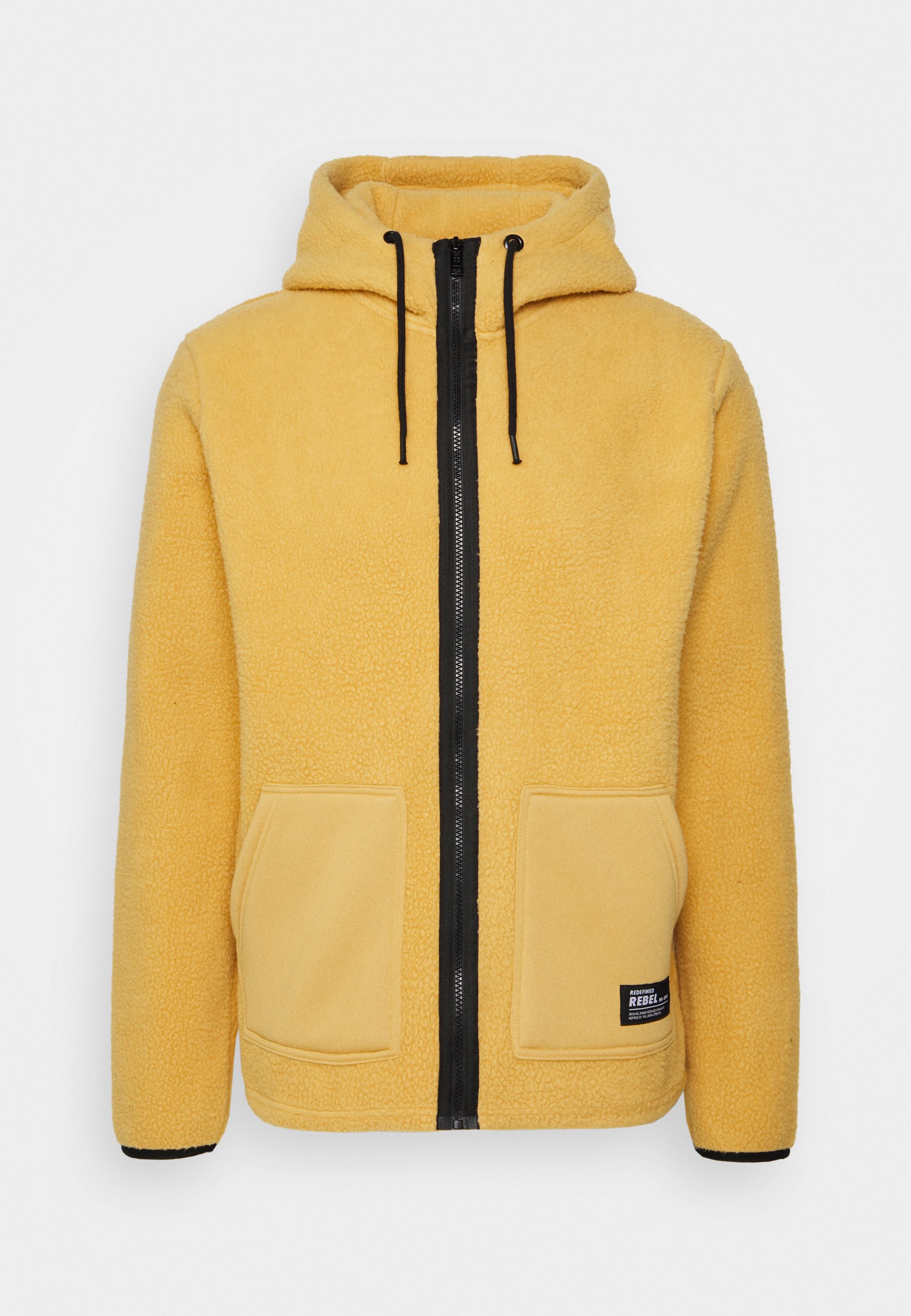 mustard fleece jacket