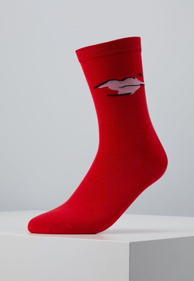 BEAUTY SPOT SOCKS - Sukat - red