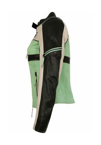 Lederjacken24 SVEA - Lederjacke - schwarz grün