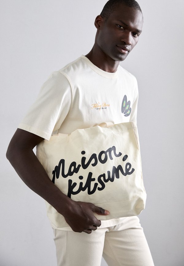 MAISON KITSUNE HANDWRITING TOTE - Tote bag - ecru3