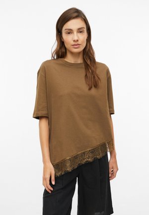 s.Oliver, T-SHIRT - T-Shirt basic - dunkelbraun
