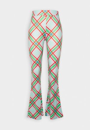 Neon & Nylon, AUDREY FLARED PANTS - Broek - aruba blue multi