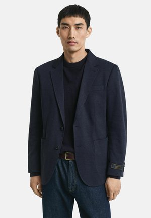 SLIM FIT - Sakko - dark indigo melange