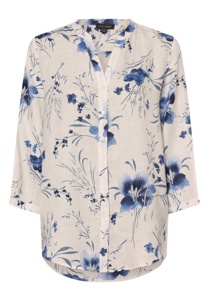 Franco Callegari Bluse - weiß indigo
