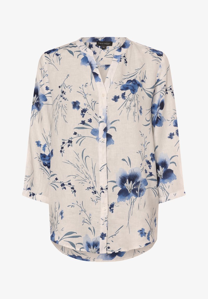 Franco Callegari Bluse - weiß indigo