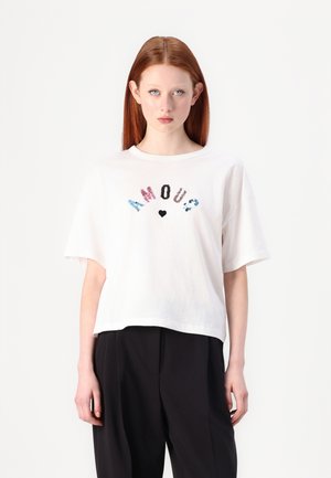 JDYSTAY PRINT - Print T-shirt - cloud dancer