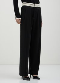 Calliope CON BANDA A CONTRASTO  - Pantaloni - nero