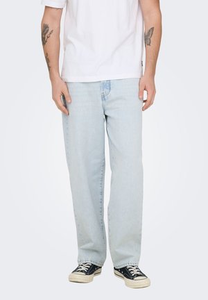 ONSFADE TAI NOOS - Jeans Straight Leg - light blue bleached denim