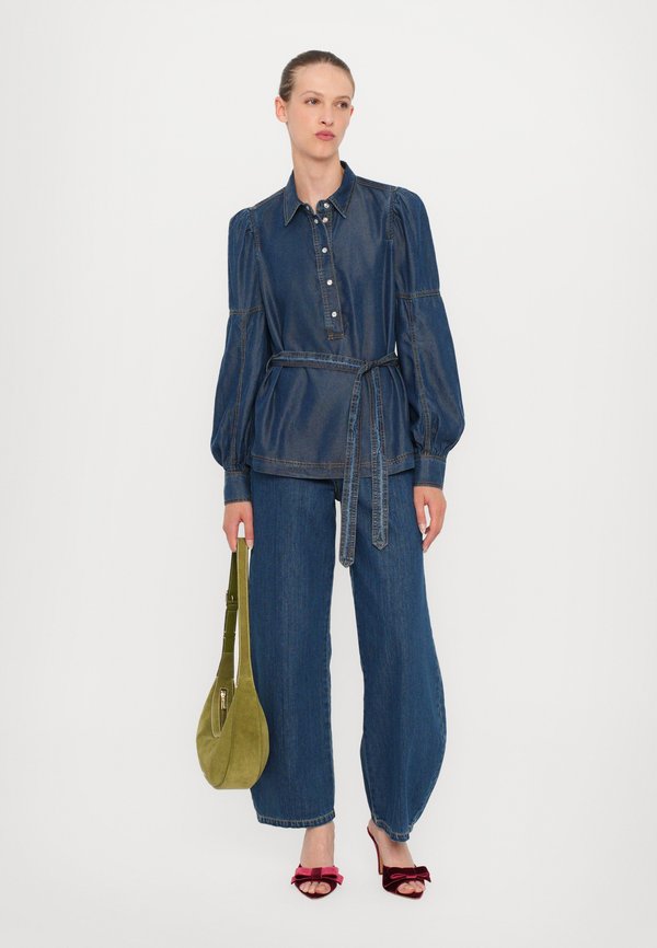 PIKINE - Button-down blouse - indigo4